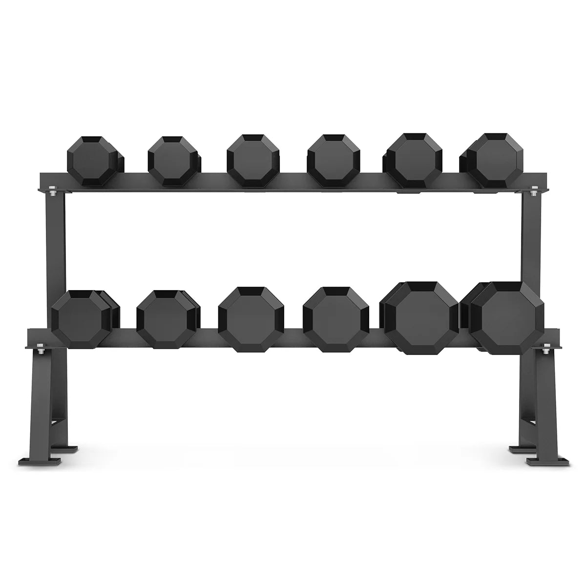 Cortex 270kg Hex Dumbbells Set with Stand 10kg-35kg (6 pairs) - Manic Fitness