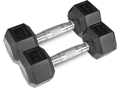 Cortex Hex Dumbbell 4kg - 10kg Set (4 Pairs) & Stand