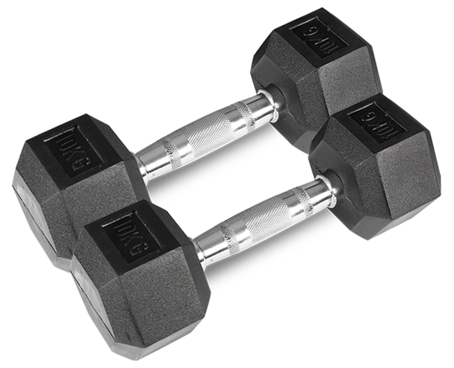 Cortex Hex Dumbbell 4kg - 10kg Set (4 Pairs) & Stand