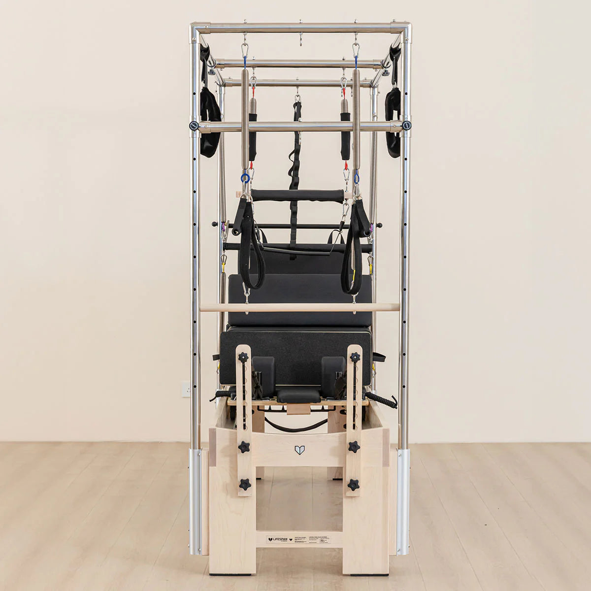 Contour Cadillac Pilates Reformer with Full Trapeze Table (Black)