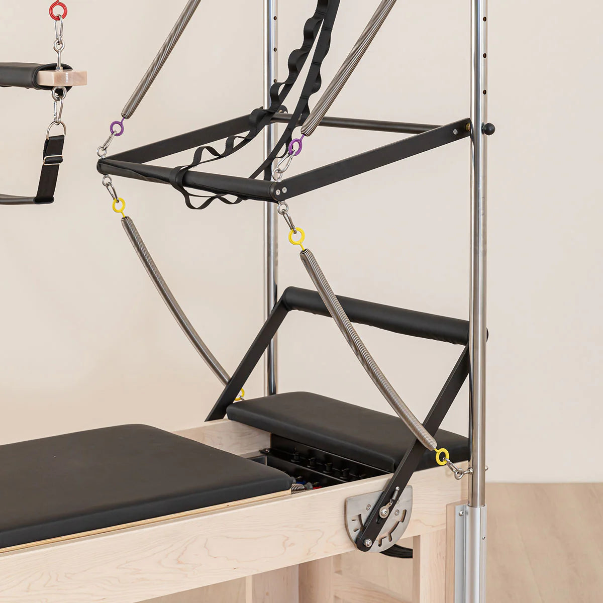 Contour Cadillac Pilates Reformer with Full Trapeze Table (Black)
