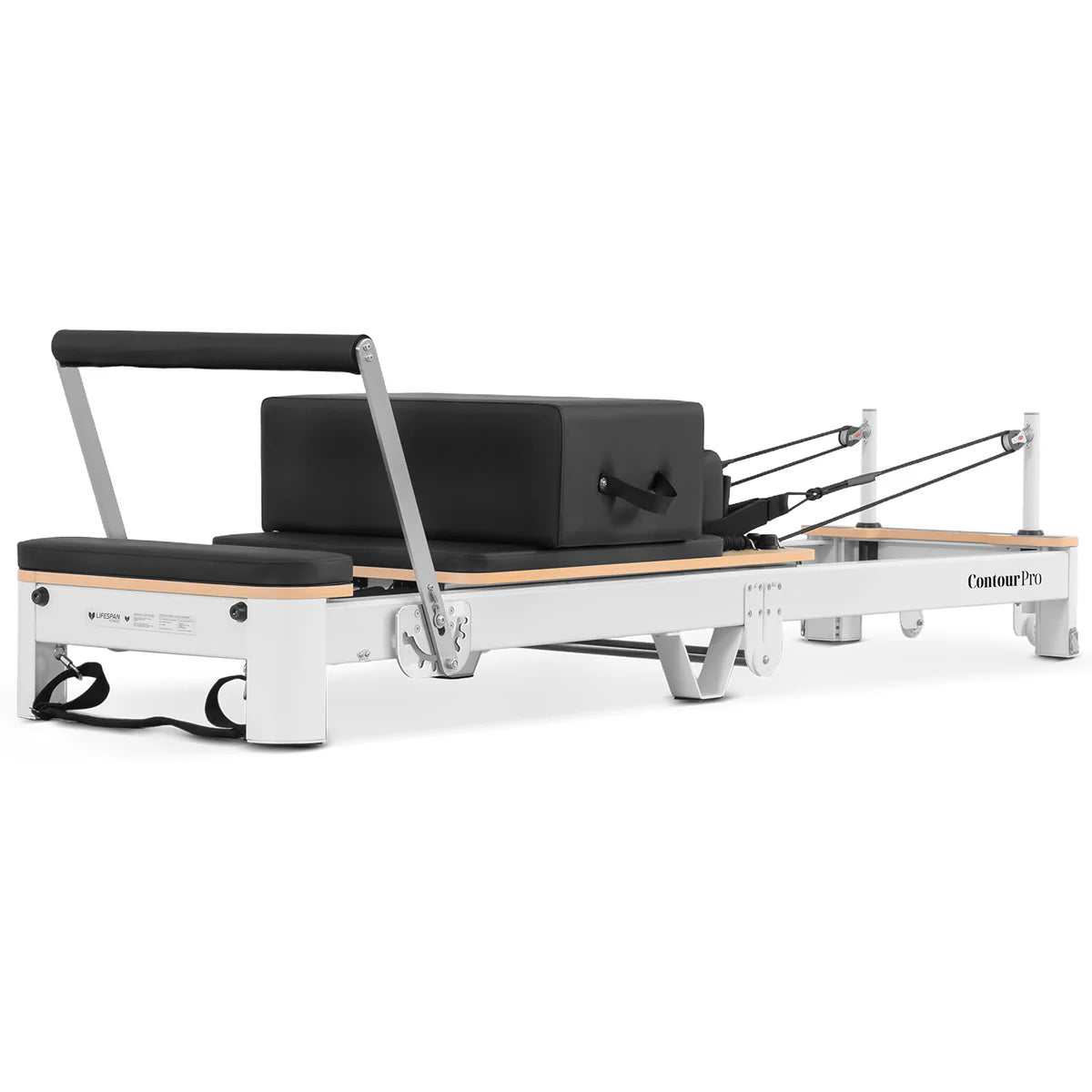Contour Pro Folding Aluminium Pilates Reformer Machine (Black)