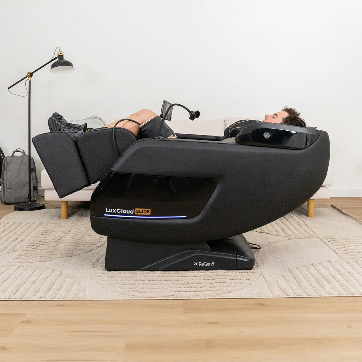 Regen8 LuxCloud Glide - Zero Gravity Heated Massage Chair with Full Size SL Track