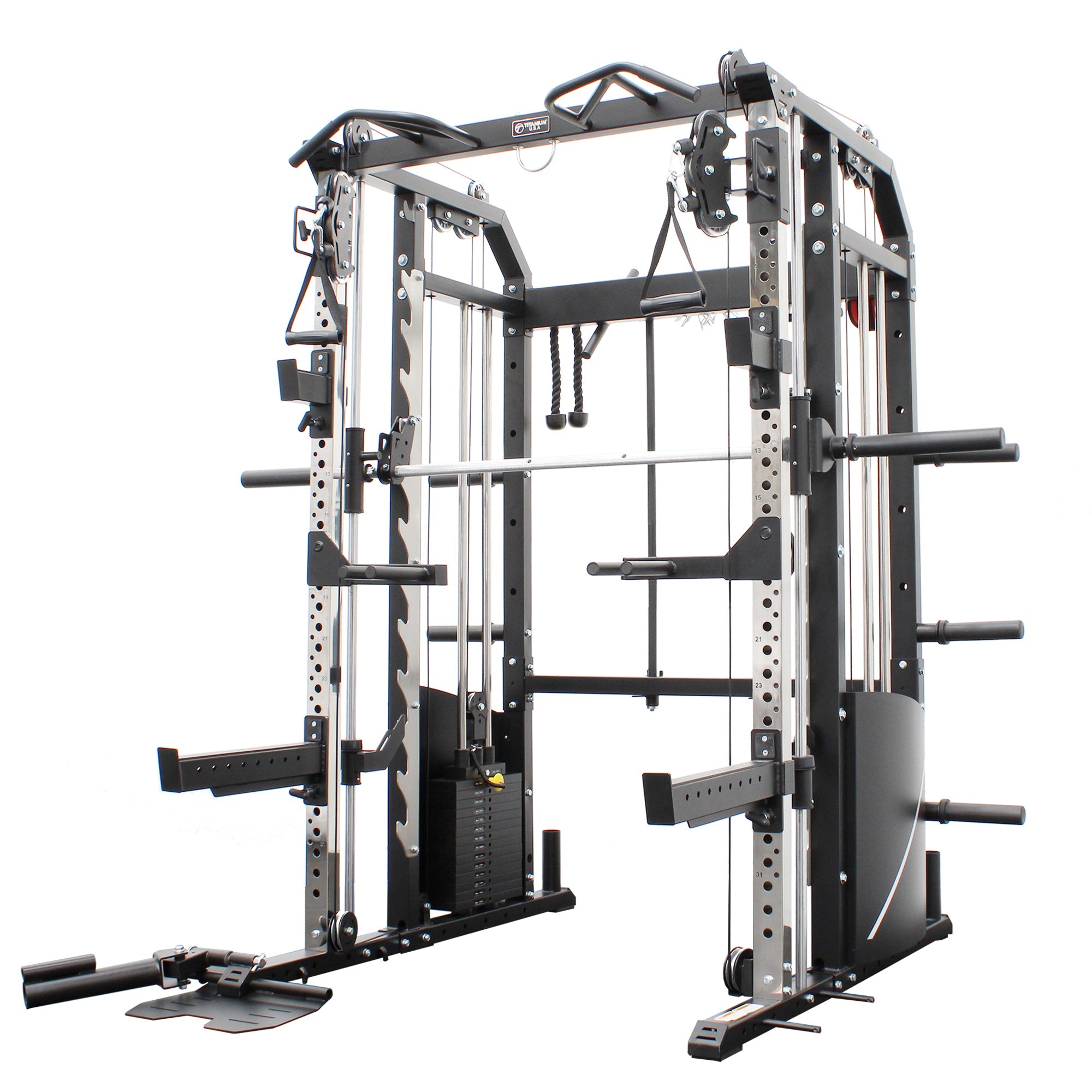 Fitness Gym Smith Machine With Weight Stack Titanium USA G50