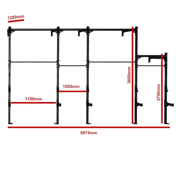 Competition Series 4 Cell Wall Mounted Rig with 4 Extensions