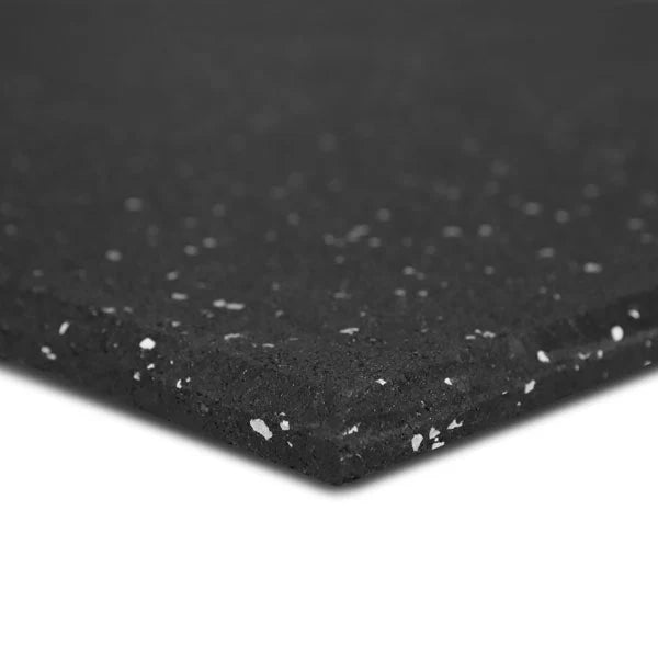 Heavy Duty 1m x 1m Rubber Gym Floor Tiles with Grey Fleck