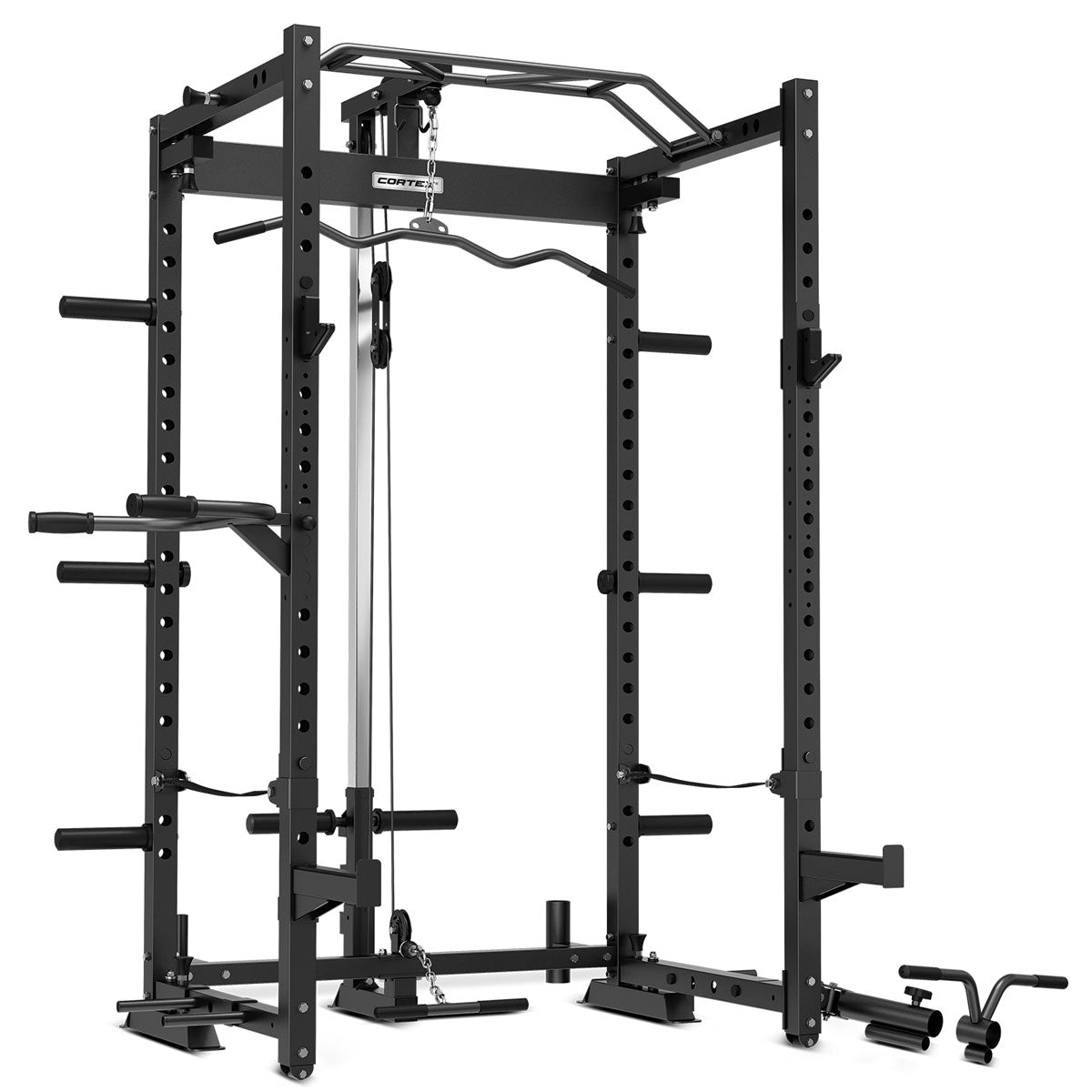 CORTEX PR-4 Foldable Squat & Power Rack + 90kg Standard Tri-Grip Weight and Barbell Package