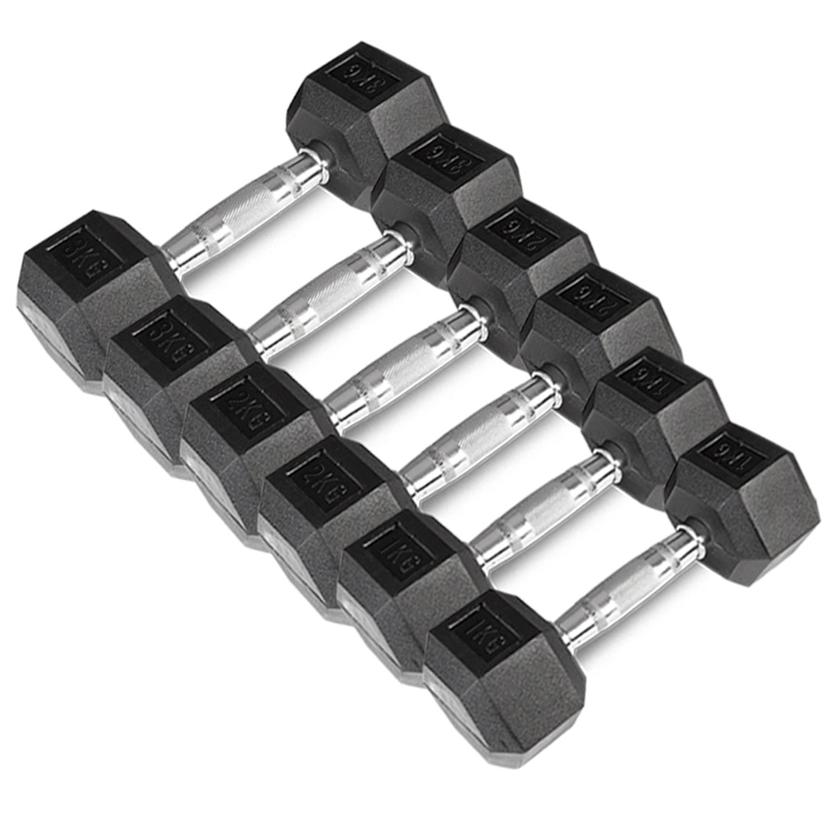 CORTEX Hex Dumbbell 1kg to 3kg (Set)