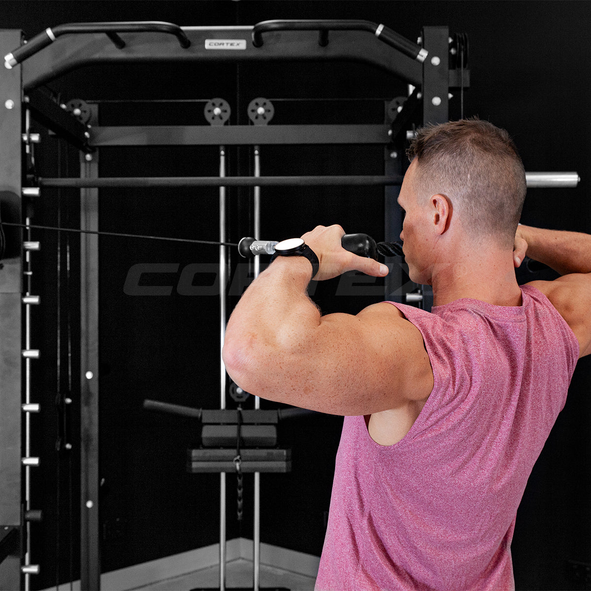 CORTEX SM-20 6-in-1 Power Rack with Smith & Cable Machine