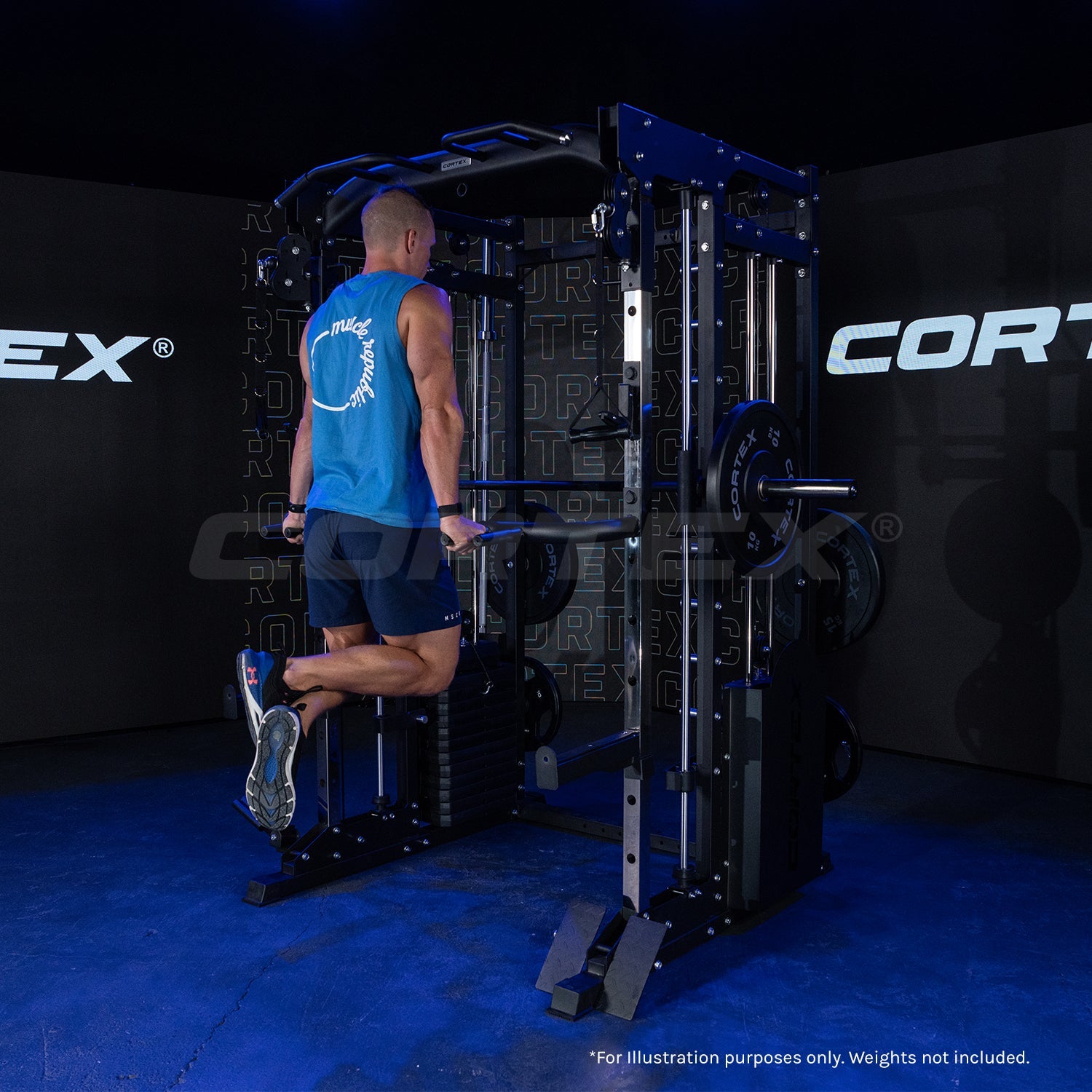 CORTEX SM-25 6-in-1 Power Rack with Smith & Cable Machine