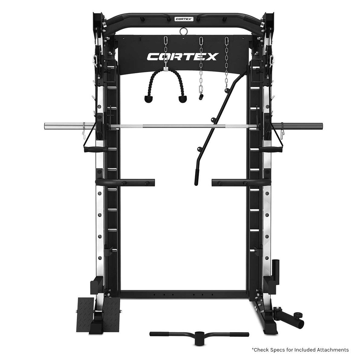 CORTEX SM-26 6-in-1 Power Rack with Dual Stack Smith & Cable Machine