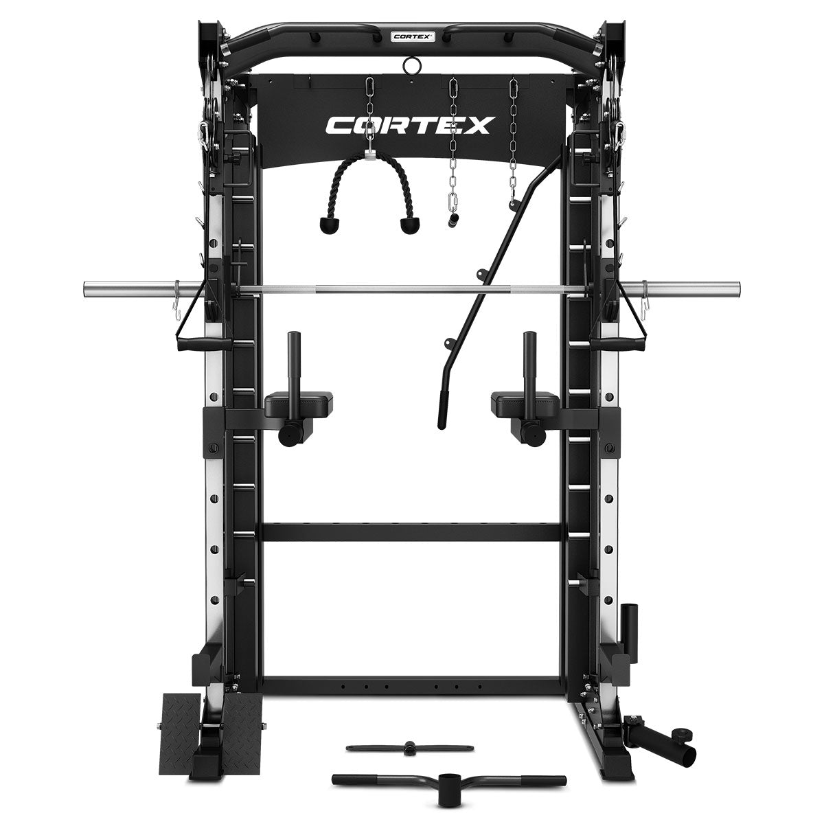 CORTEX SM-26 6-in-1 Power Rack with Dual Stack Smith & Cable Machine.