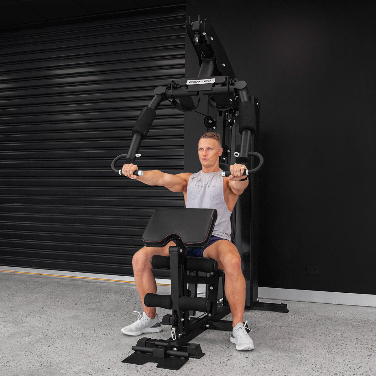 CORTEX SS3 Single Station Multi-Function Home Gym with Integrated Front/Rear Fly with Upgraded 96kg Weight Stack