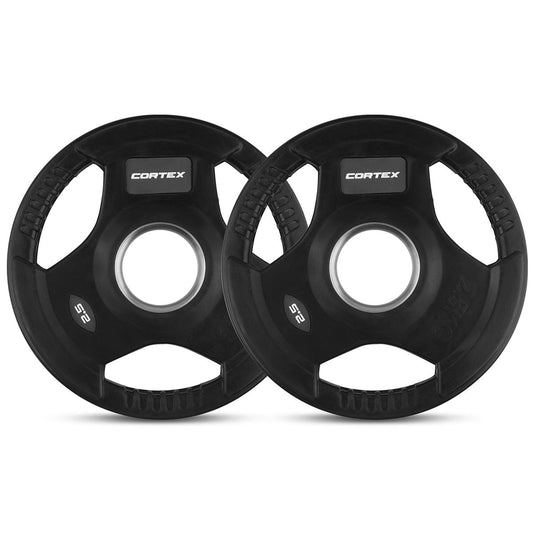 CORTEX 2.5kg Tri-Grip 50mm Olympic Plates (Pair)