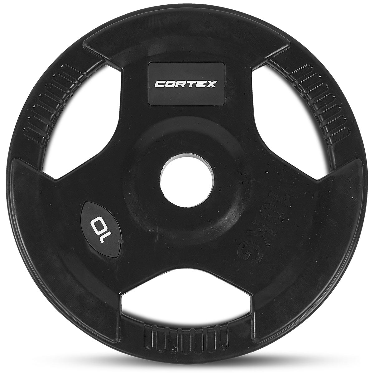 CORTEX 10kg Tri-Grip 50mm Olympic Plates (Pair)