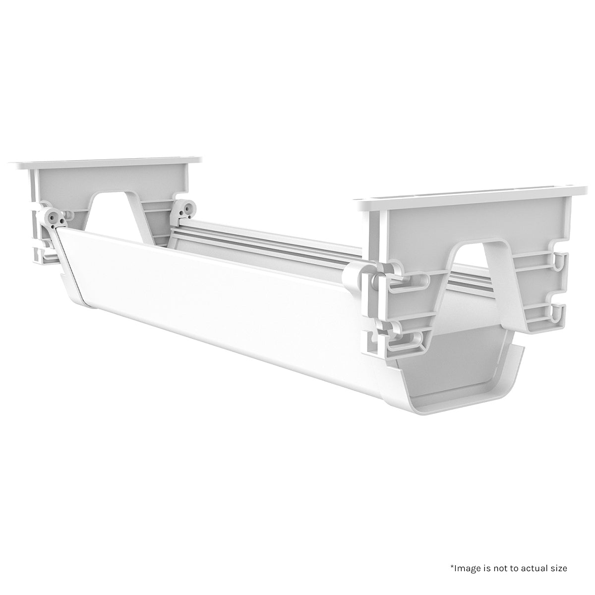 ErgoDesk Automatic Standing Desk 1500mm (White) + Cable Management Tray