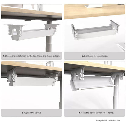 ErgoDesk Height Adjustable Under Desk Cable Management Tray (100cm)