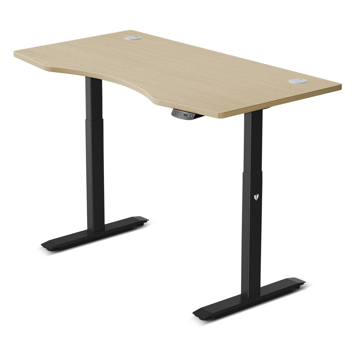 ErgoDesk Automatic Standing Desk 1500mm (Oak) + Cable Management Tray