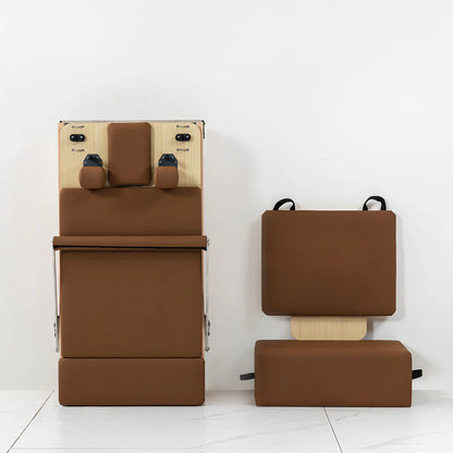 Contour Folding Wooden Pilates Reformer Machine (Espresso)