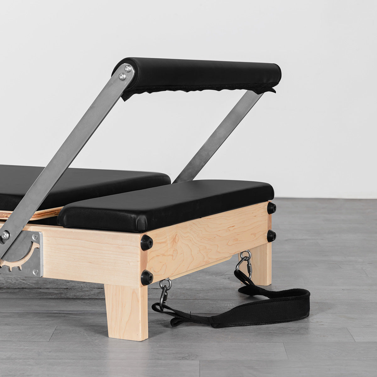 Contour Folding Wooden Pilates Reformer Machine (Black)