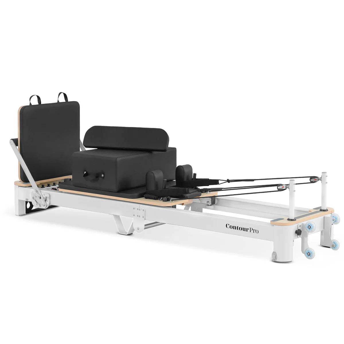Contour Pro Folding Aluminium Pilates Reformer Machine (Black)