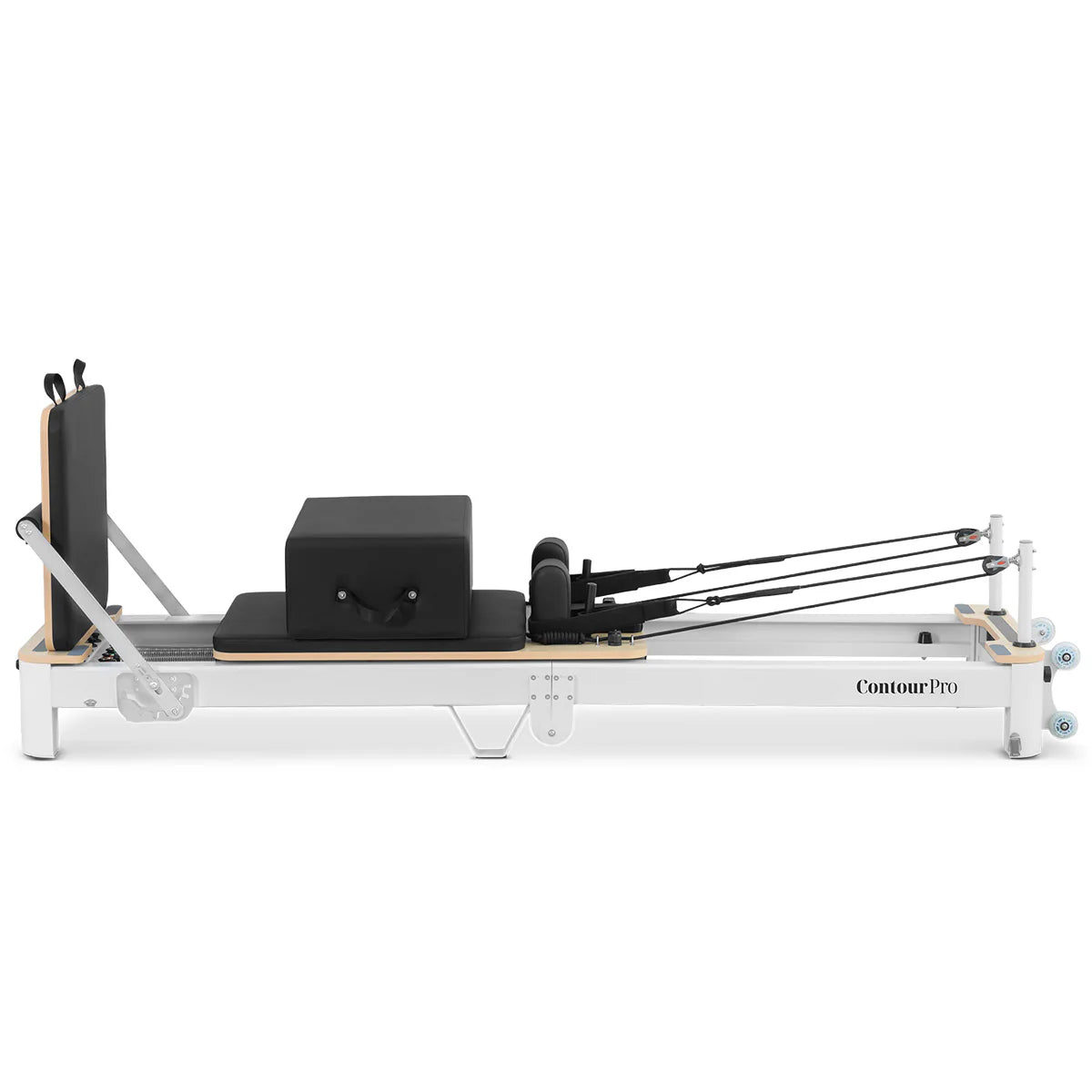 Contour Pro Folding Aluminium Pilates Reformer Machine (Black)