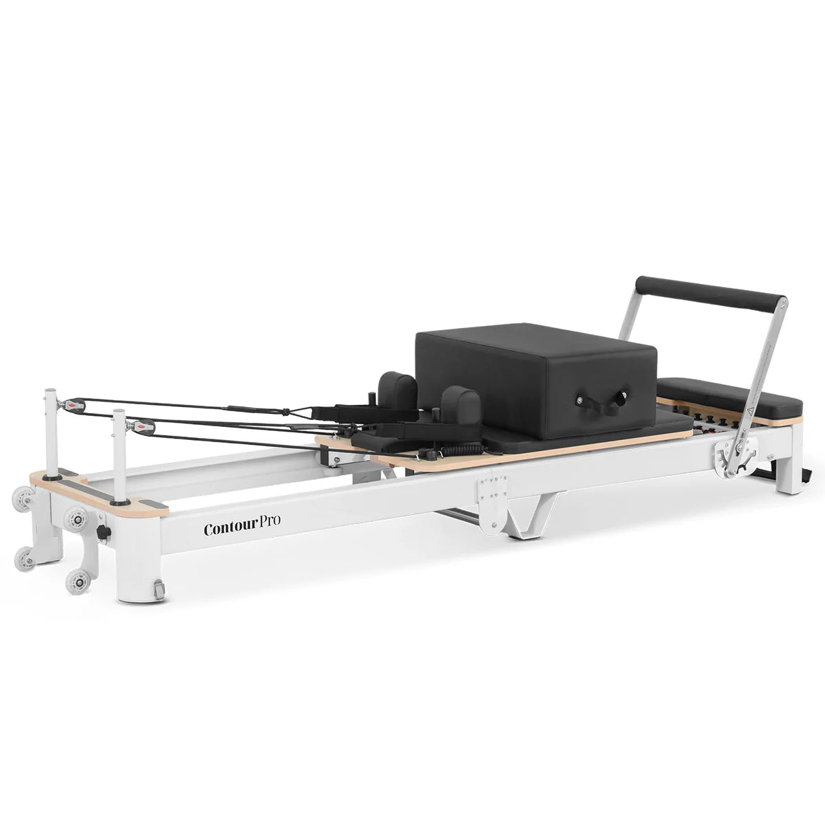 Contour Pro Folding Aluminium Pilates Reformer Machine (Black)