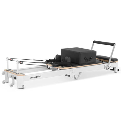 Contour Pro Folding Aluminium Pilates Reformer Machine (Black)