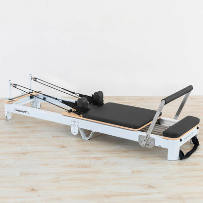 Contour Pro Folding Aluminium Pilates Reformer Machine (Black)