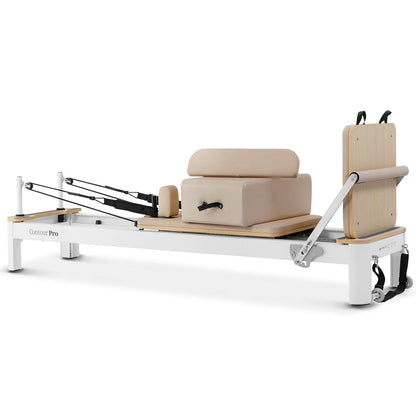 Contour Pro Aluminium Pilates Reformer Machine (Beige)