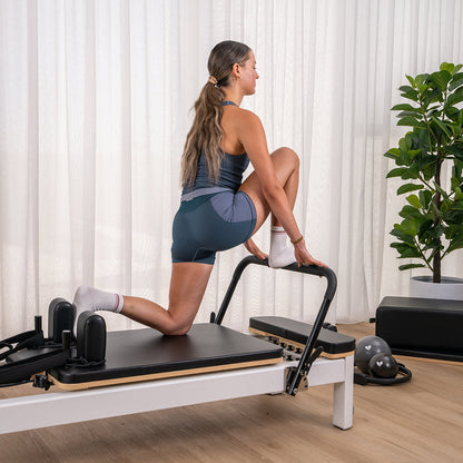 Contour Studio Commercial Pilates Reformer Machine (Black)