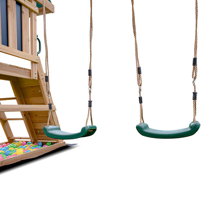 Lifespan Kids Greenvale Play Centre with 1.8m Yellow Slide