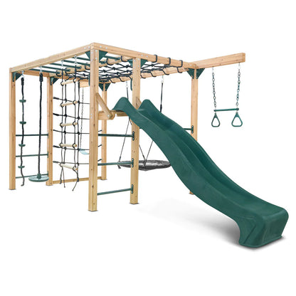 Lifespan Kids Orangutan Climbing Cube Jungle Gym Play Centre + Green Slide