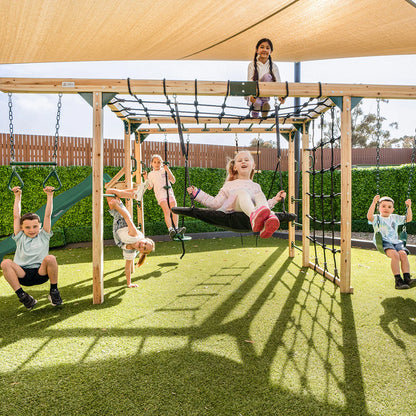 Lifespan Kids Orangutan Climbing Cube Jungle Gym Play Centre + Green Slide