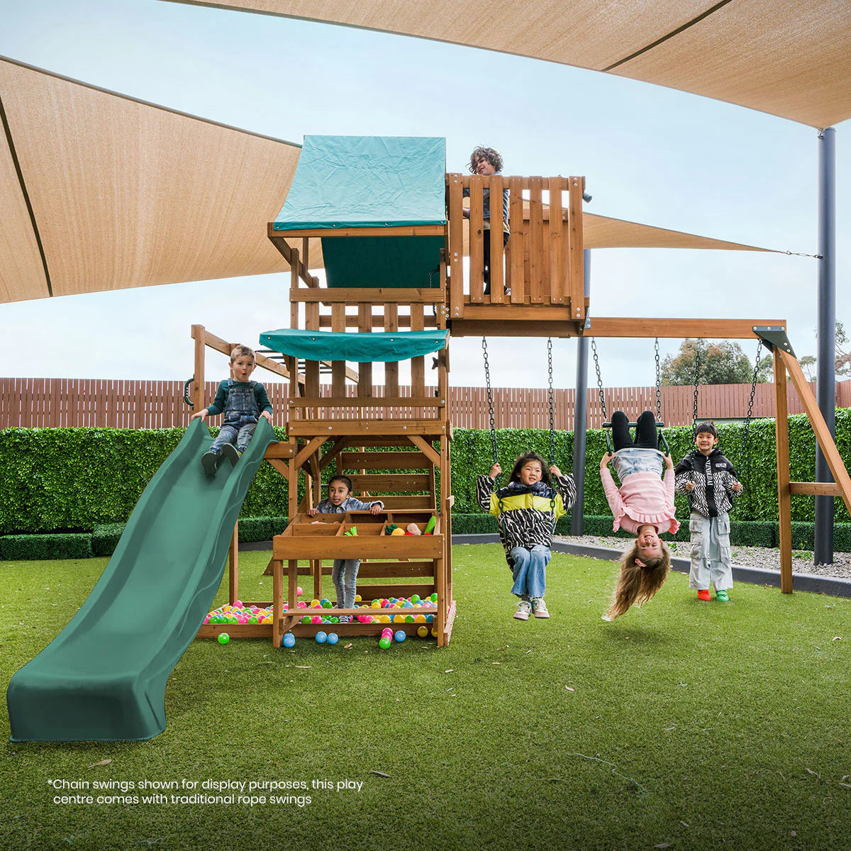Lifespan Kids Walton Play Centre Set with 2.2m Green Slide