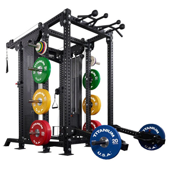 Titanium USA M90 Modular Series Functional Trainer with Squat Rack Combo