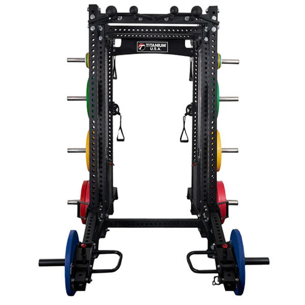 Titanium USA M90 Modular Series Functional Trainer with Squat Rack Combo