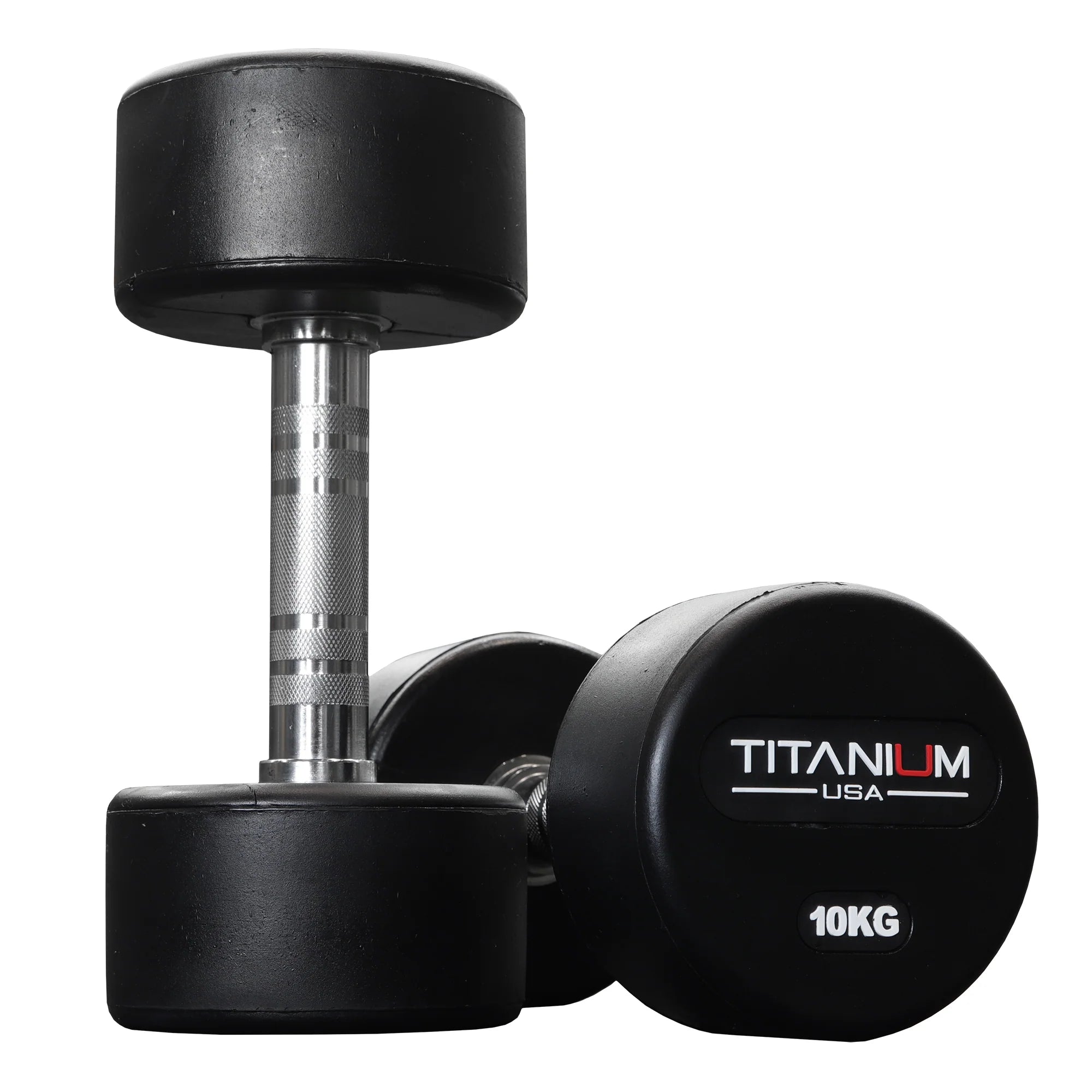 Titanium USA 1kg-10kg Pro Style Dumbbells with Rack Package