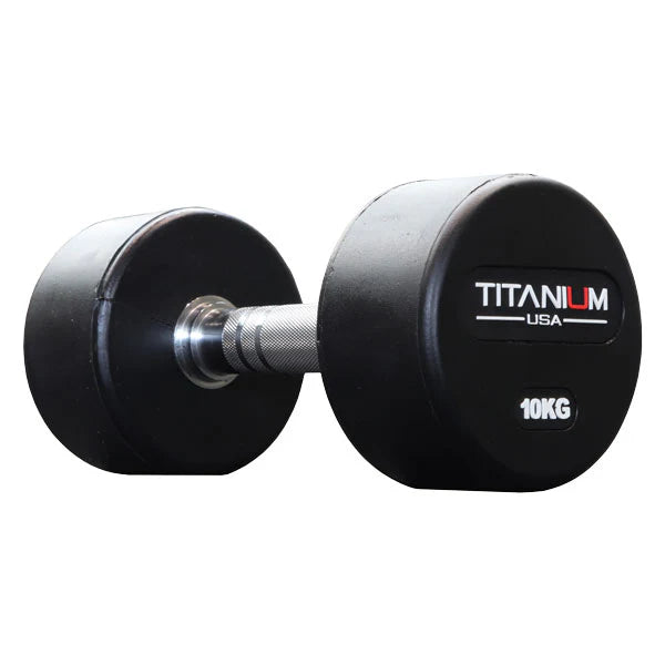 Titanium USA 1kg-10kg Pro Style Dumbbells with Rack Package