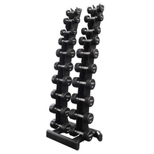  Titanium USA 1KG-10KG Pro Style Dumbbells with Rack Package
