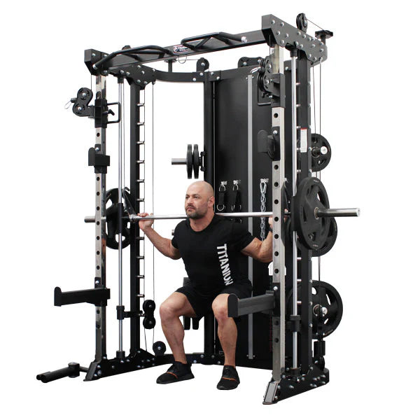 Titanium USA R100 Functional Smith Machine with Weight Stacks