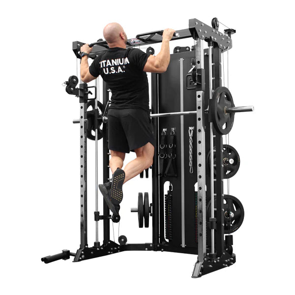 Titanium USA R100 Functional Smith Machine with Weight Stacks