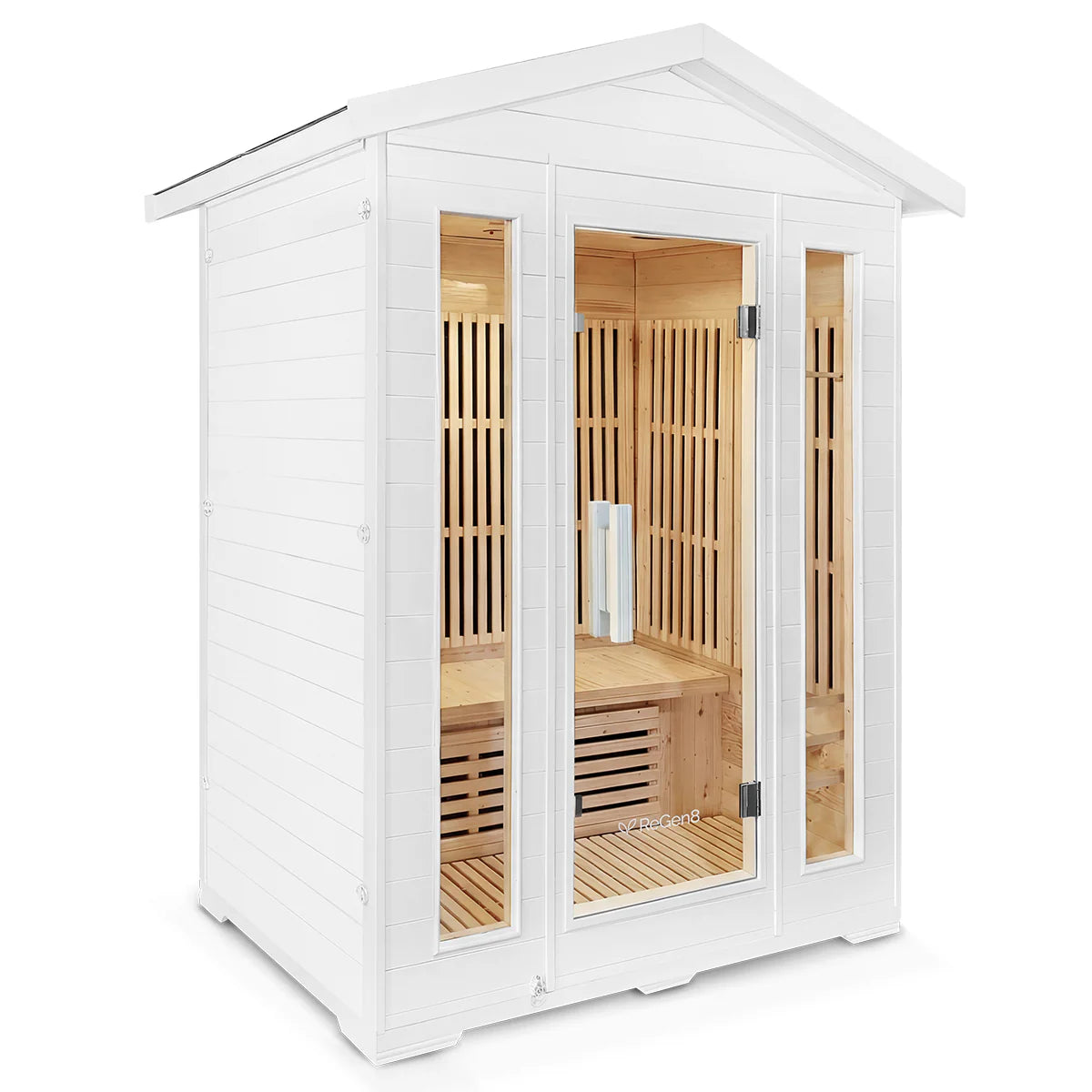 ReGen8 Trio Outdoor - 3 Person Infrared Sauna (White)