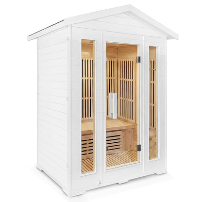 ReGen8 Trio Outdoor - 3 Person Infrared Sauna (White)