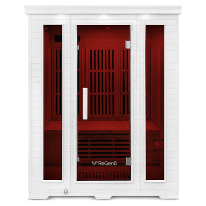 ReGen8 Trio Indoor - 3 Person Infrared Sauna (White)