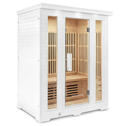 ReGen8 Trio Indoor - 3 Person Infrared Sauna (White)