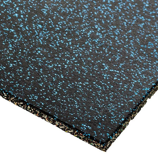 PREMIUM GRADE BLUE FLECK EPDM 1M X 1M GYM FLOORING