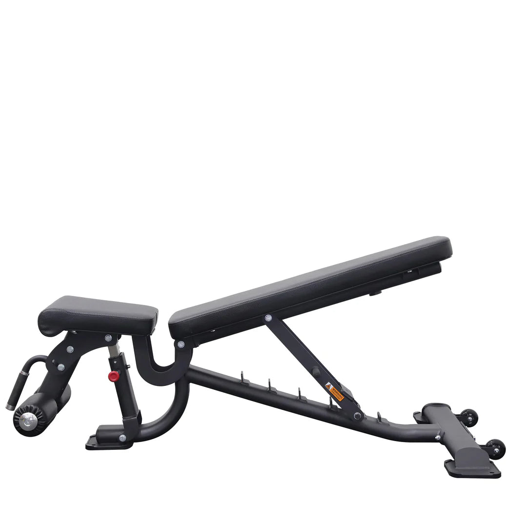 Commercial Flat Incline Decline Bench with Wheels