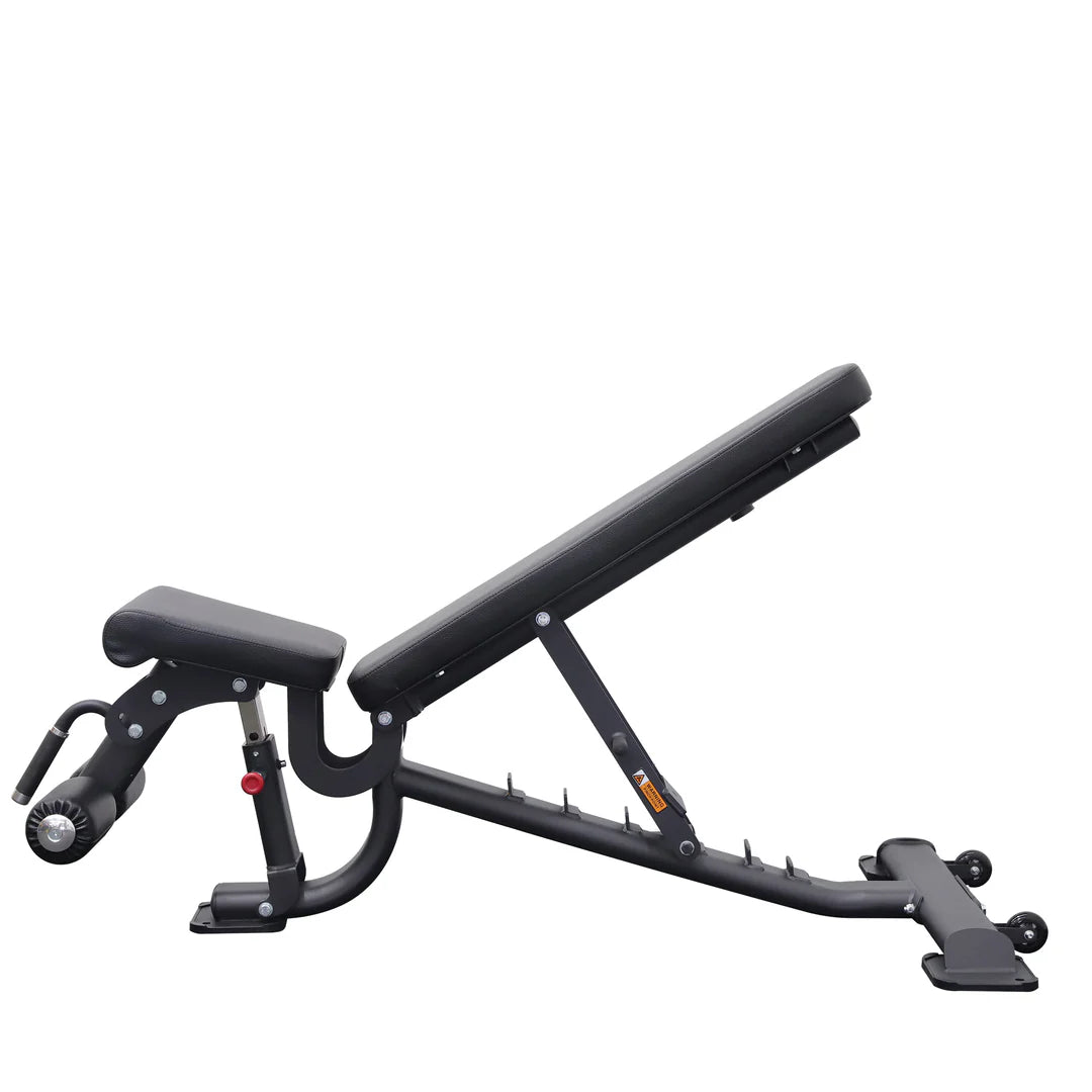 Commercial Flat Incline Decline Bench with Wheels