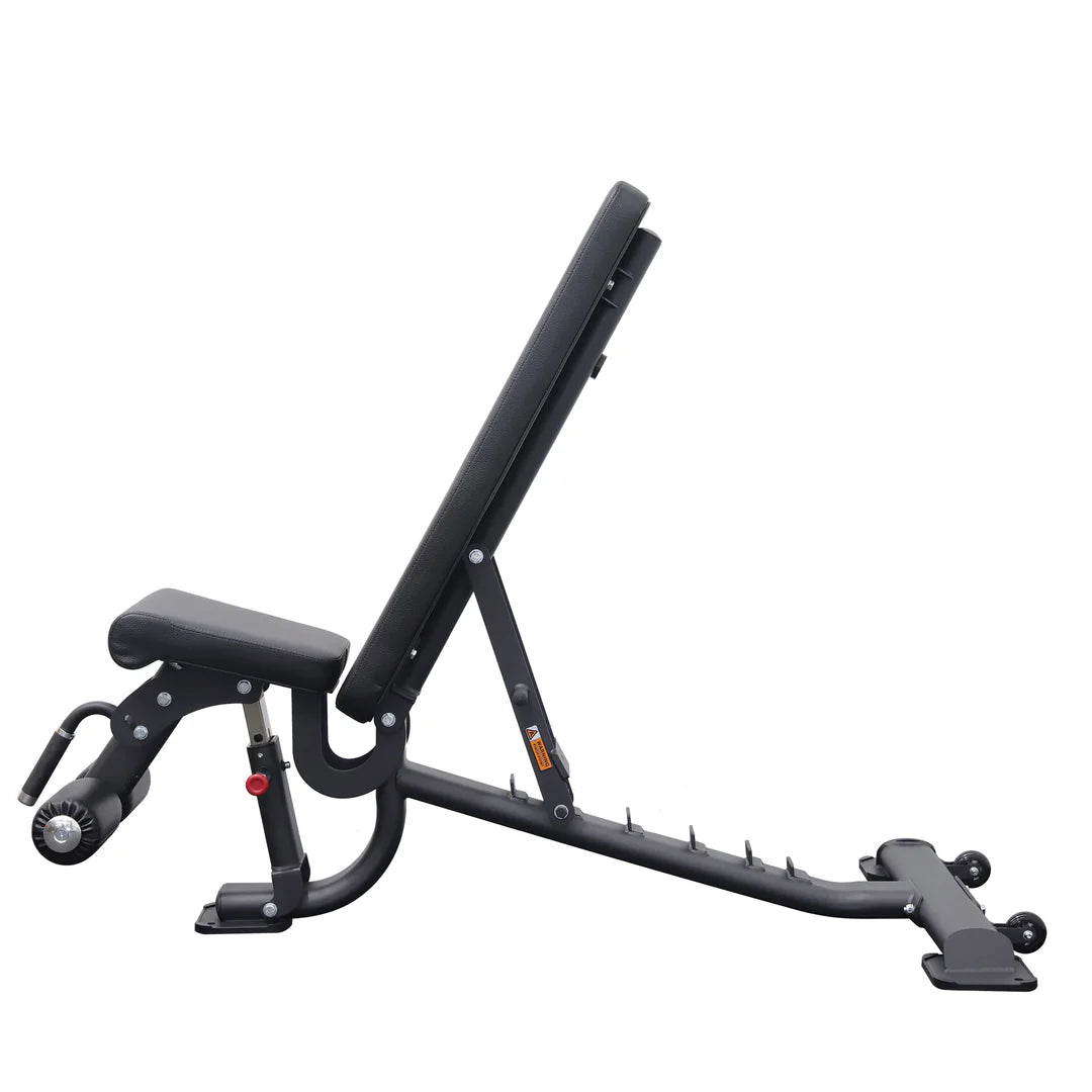 Commercial Flat Incline Decline Bench with Wheels